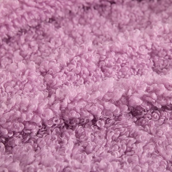 Poodle Lilac Quilted Faux Fur Blanket