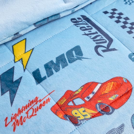 Disney Blue Pixar Cars Super Cuddly Blanket