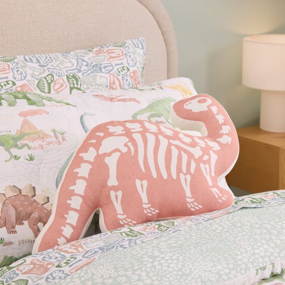 Bedrock Green Dreams Dinosaur Cushion