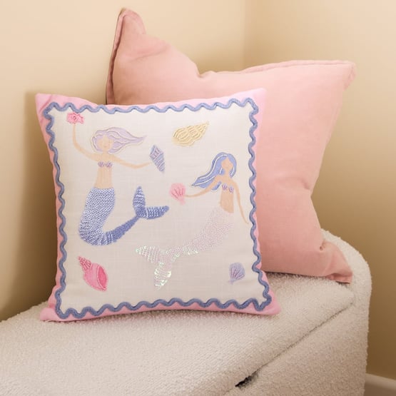 Shelley Lilac Mermaid Cushion
