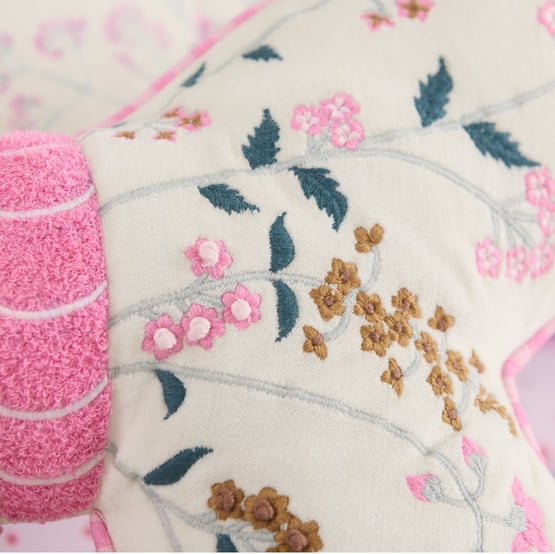 Heirloom Olivia White Butterfly Cushion