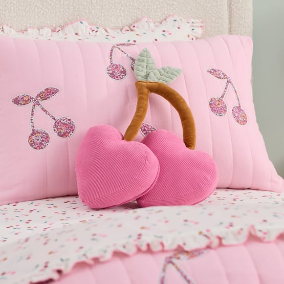 Cherry Pink Cord Cushion