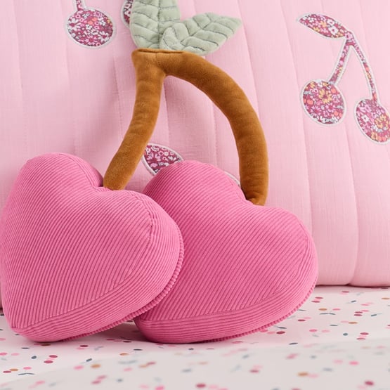 Cherry Pink Cord Cushion