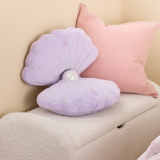 Pearl Shell Lilac Cushion