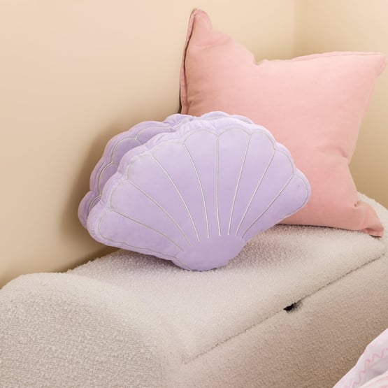 Pearl Shell Lilac Cushion
