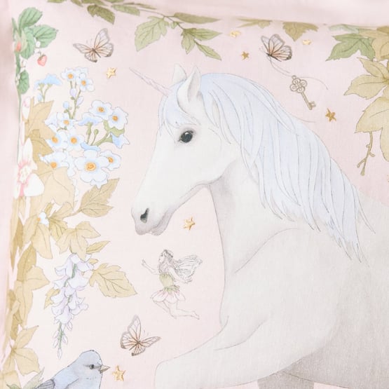 Fleur Harris Unicorn Dreams Pink Cushion