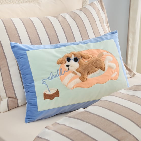 Paws and Relax Blue Cushion