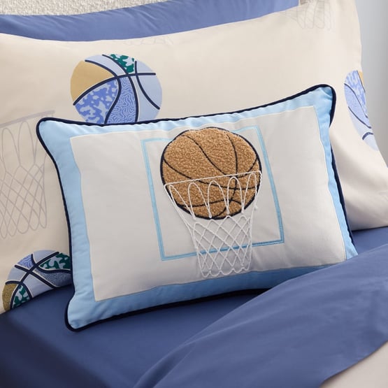 Court Side Blue Cushion