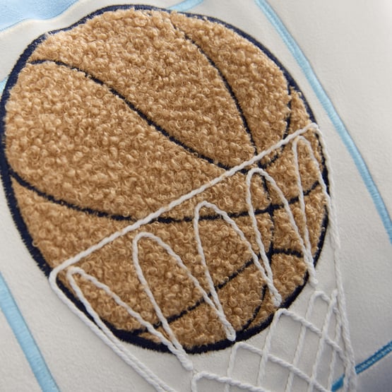 Court Side Blue Cushion