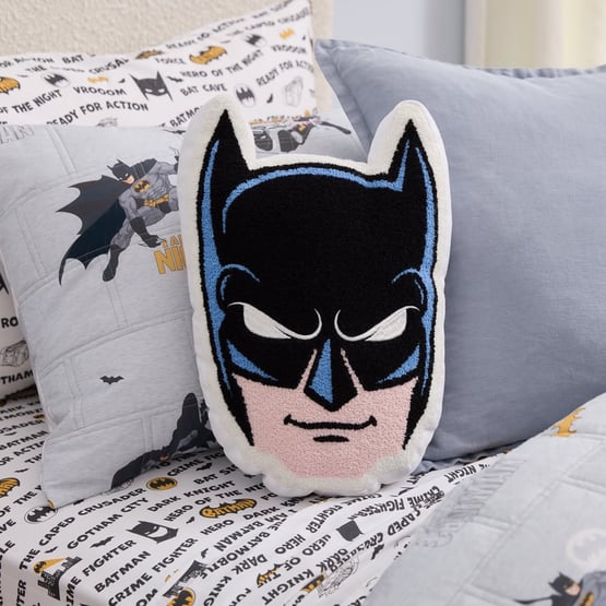 Warner Bros Batman White Cushion