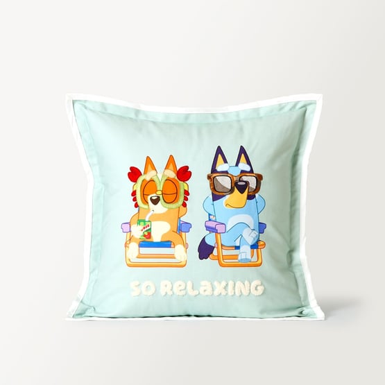 Bluey Family Trip Mint Cushion
