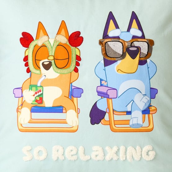 Bluey Family Trip Mint Cushion