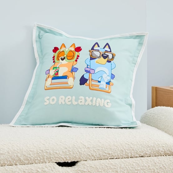 Bluey Family Trip Mint Cushion