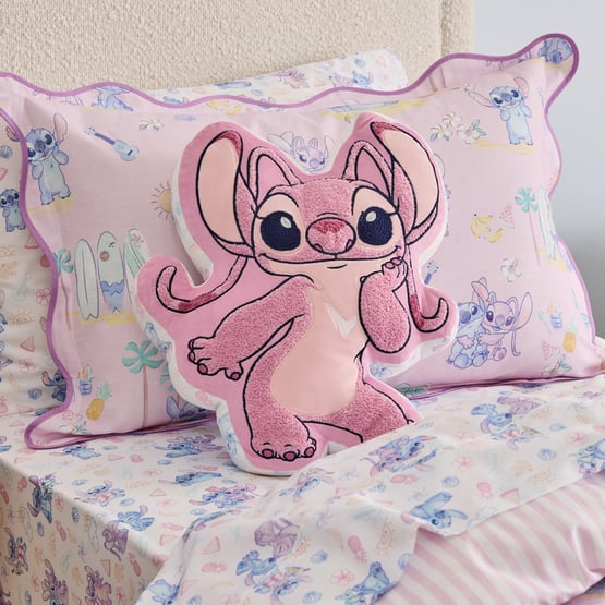 Disney Stitch Lilac Angel Cushion