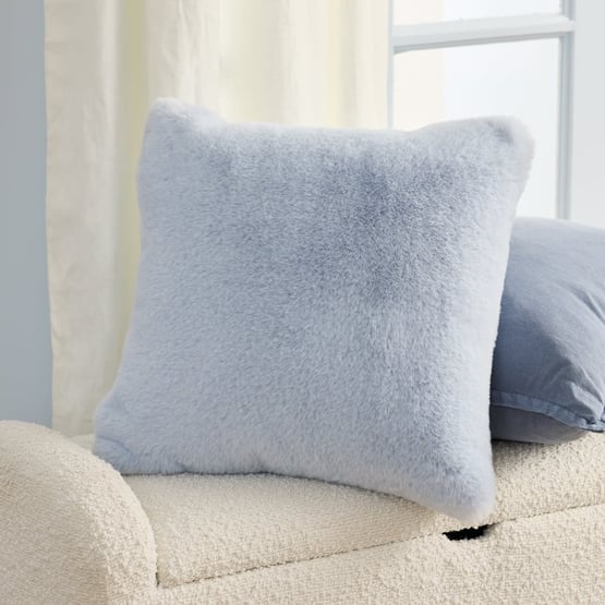 Recycled Faux Fur Sky Cushion