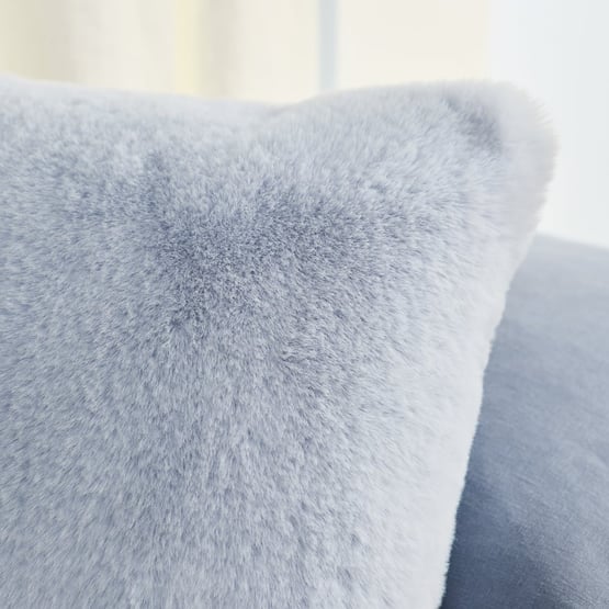 Recycled Faux Fur Sky Cushion