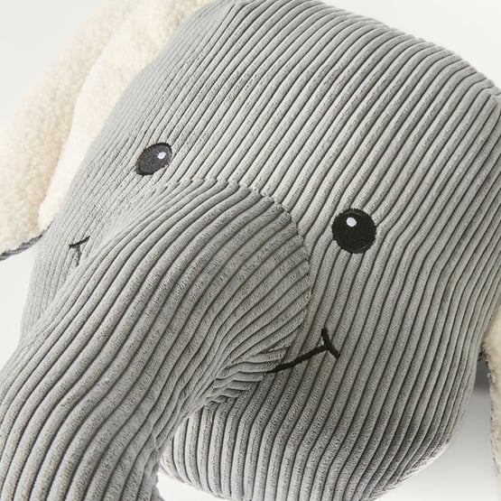 Littlest Elephant Soft Grey Cushion
