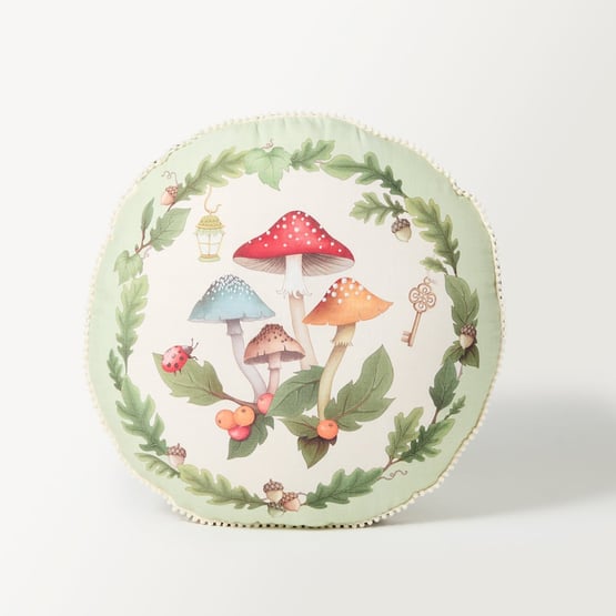 Fleur Harris Faraway Tree Natural Toadstool Cushion