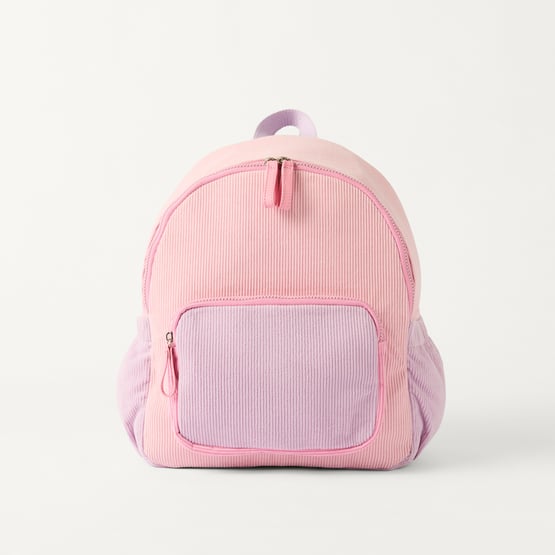 Kids Cord Pink & Lilac Backpack