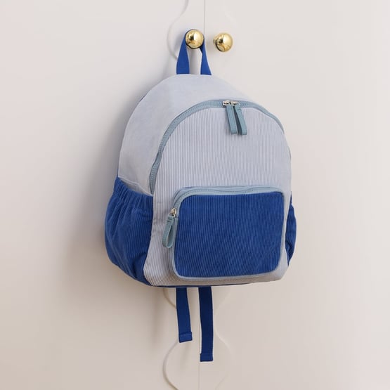 Kids Cord Blue Backpack