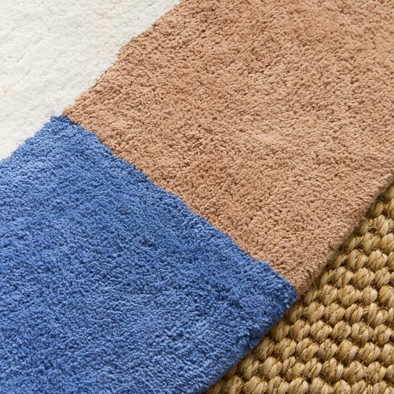 Ollie Blue Oval Rug