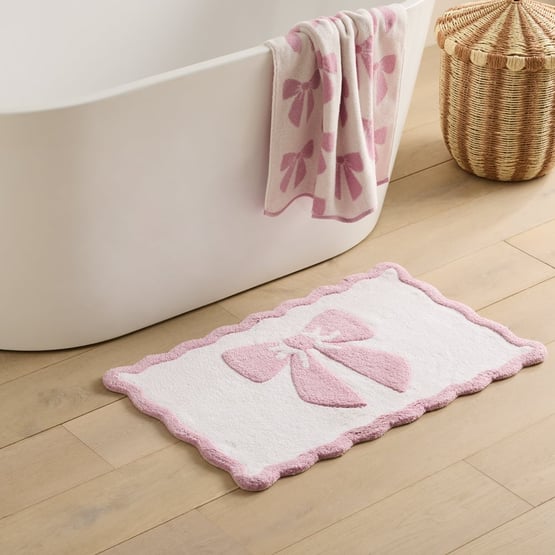 Pretty Bows Bath Mat