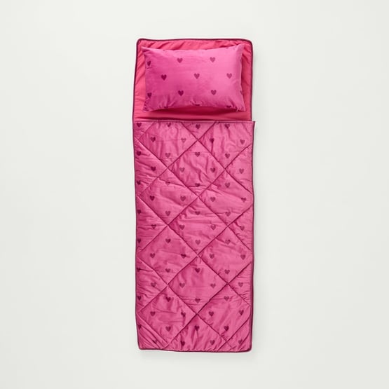 Velvet Heart Pink Sleeping Bag