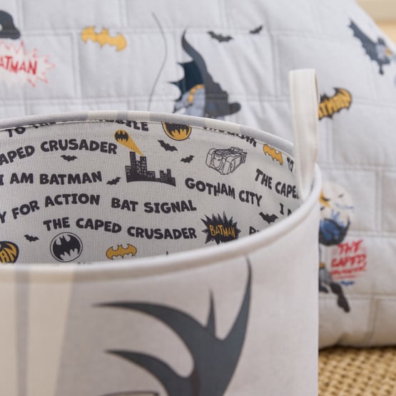 Warner Bros Batman Grey Printed Storage Basket