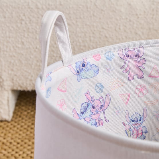 Disney Stitch Aloha Printed Grey Storage Basket
