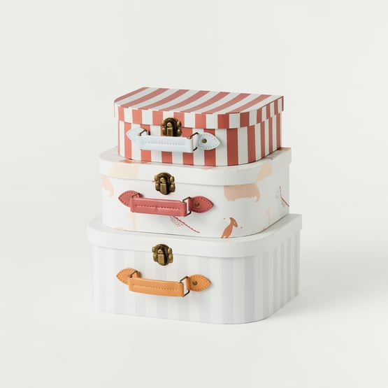 Little Roars Natural Suitcase Set of 3