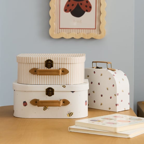 Lady Bugs Decorator Suitcases Set of 3