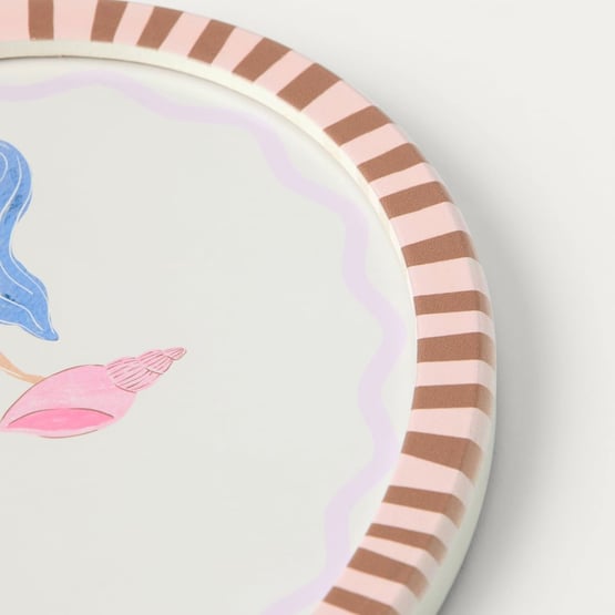 Mermaid Blue & Natural Wall Tile