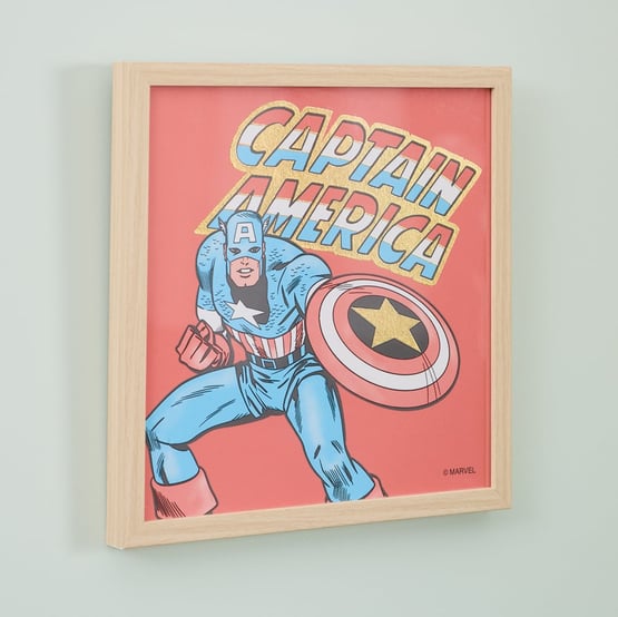Marvel Comics Captain America Red Wall Art