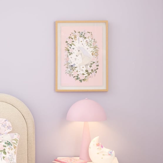 Fleur Harris Unicorn Dreams Pink Wall Art
