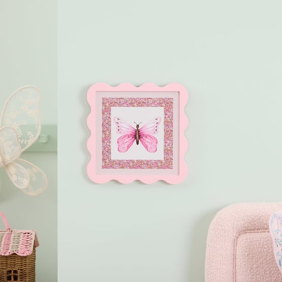 Heirloom Olivia Butterfly Pink Wall Art