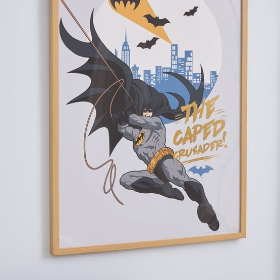 Warner Bros Batman Grey Capped Crusader Wall Art