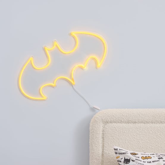 Warner Bros Batman Yellow Neon Outline Wall Light