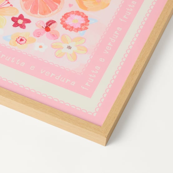 Frutta e Verdura Pink Wall Art