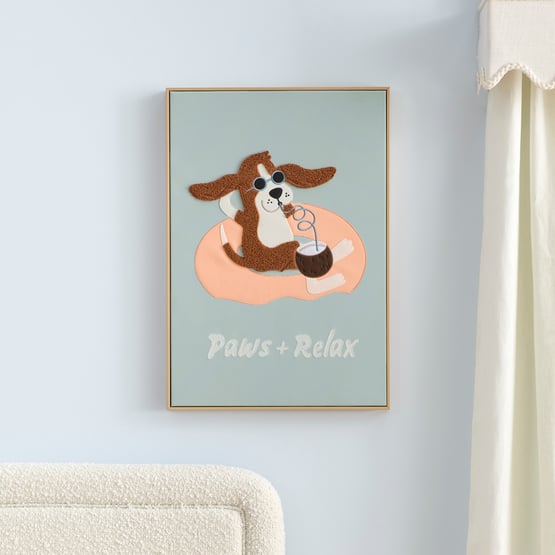 Paws and Relax Mint Wall Art