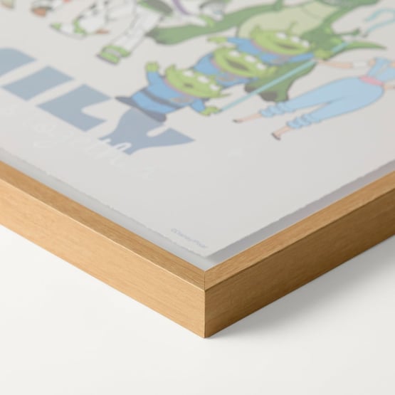 Disney Pixar Toy Story Natural Frame Colour Wall Art