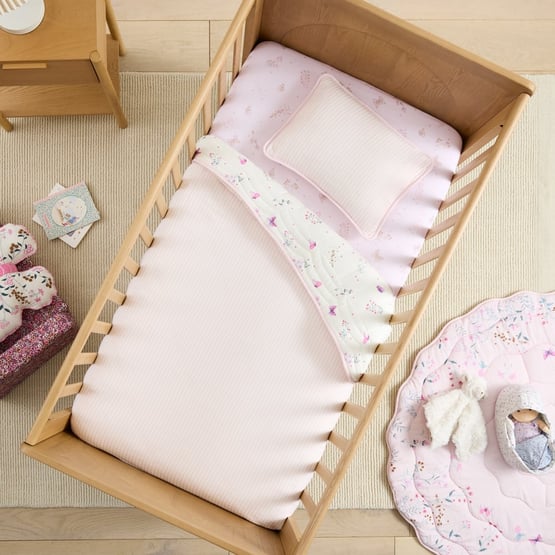 Heirloom Olivia Ivory Quilted Cot Quilt Cover Set 
