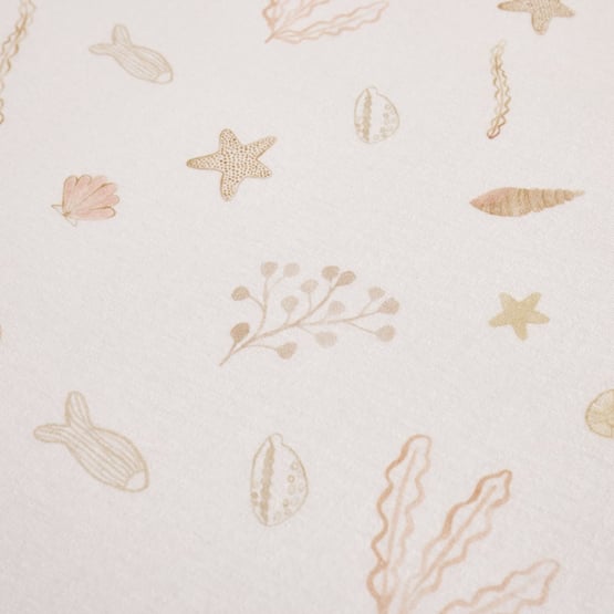 Ocean Lullaby Coral Cove Tan Fitted Sheets Pack of 2