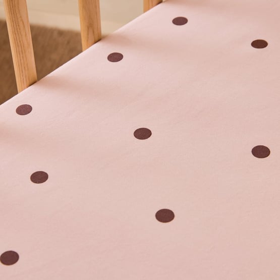 Stonewashed Peony Spot Fitted Sheets Pack of 2