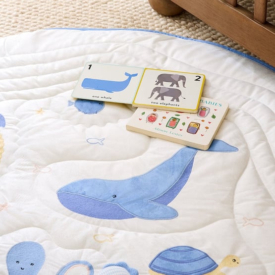 Ocean Lullaby Blue Baby Play Mat
