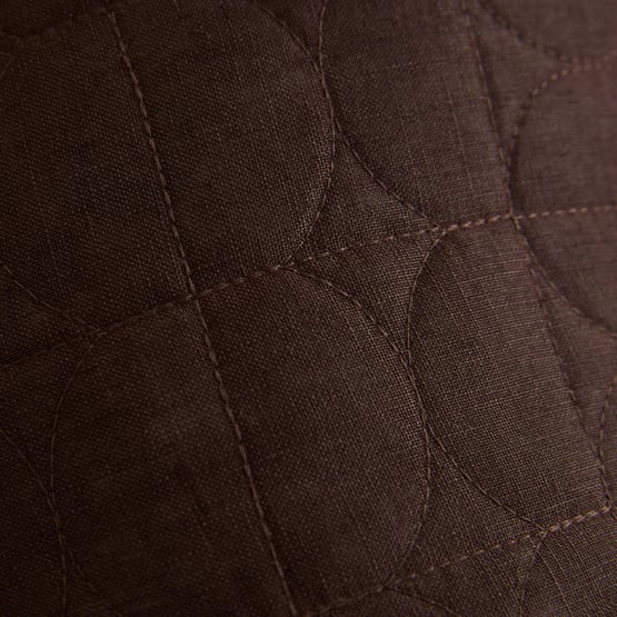 Vintage Washed Linen Chocolate Pillow