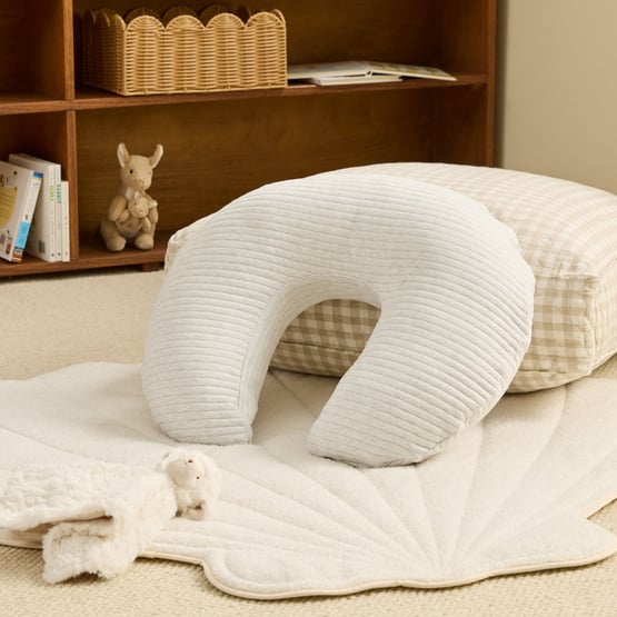 Organic Cotton Jersey Grey Marle Nursing Pillow