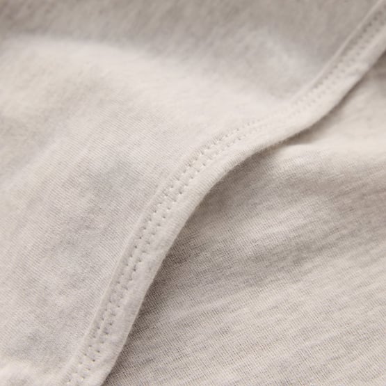 Organic Cotton Jersey Grey Marle Stripe Swaddles Pack of 2