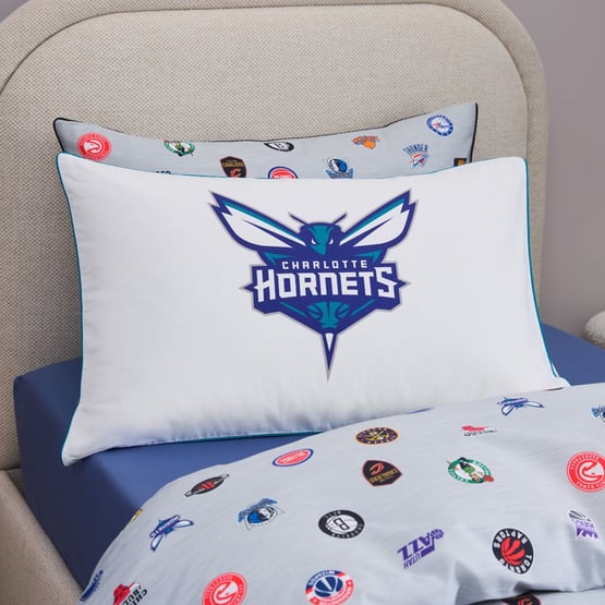 NBA Charlotte Hornets Text Pillowcase 