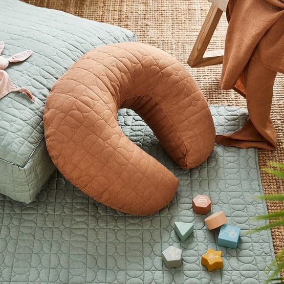 Vintage Washed Caramel Nursing Pillow