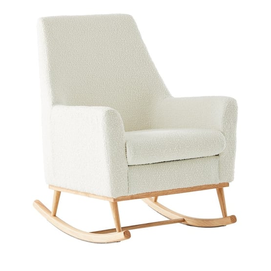 Boucle White Rocking Chair
